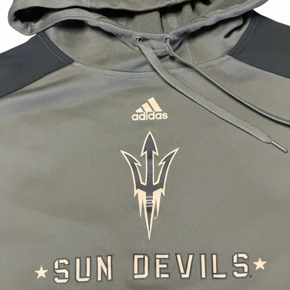 Adidas Arizona State Sun Devils ASU Military Appreciation Hoodie Men's‎ XL Olive